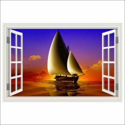  Falmatrica Window Cruise, jacht, naplemente, 300 x 200 cm