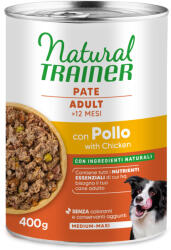 Natural Trainer 12x400g Natural Trainer Medium & Maxi Adult nedves kutyatáp - Csirke