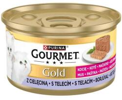 Gourmet GOLD Kitten konzerv - borjúhús pástétom 6 x 85 g