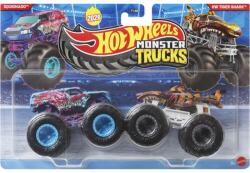 Mattel Hot Wheels Monster Trucks: Squidnado vs HW Tiger Shark kisautó 2db-os csomag 1/64 - Mattel (FYJ64/JHY89)