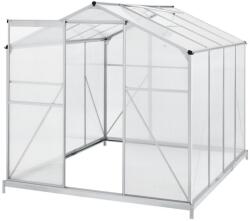 Juskys Kerti üvegház 4, 75 m2 alumínium szerkezettel és alapozással (21044)