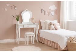 CHOMIK Kis Kosmetikai Tollettasztal Fehér Tükrövel + Pufa *2657 (ch-pho2657)