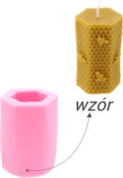 CHOMIK Mézsejt gyertyaforma szilikonból méhecskével *2816 (CH-BEE2816)