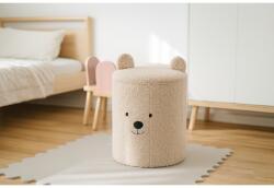 CHOMIK Összecsukható puff tárolóhellyel 28 x 28 x 34 cm világos bézs *4250 (CH-PHO4250)