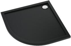 Schedline Sharper Black Mat félkör alakú zuhanytálca 90x90 cm fekete 3S. S1O-9090/C/MG (3SS2O9090CMG)