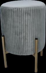 CHOMIK KEREK PUFF LÁBAKKAL 28 x 42 CM SZÜRKE *4231 (CH-PHO4231)