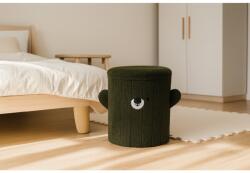 CHOMIK Összecsukható Puff Tárolóhellyel 28 x 28 x 34 CM Zöld *4267 (CH-PHO4267)