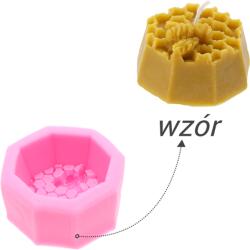 CHOMIK Szilikon Gyertyaformák Méhviasz Ráccsal *2632 (ch-bee2632)