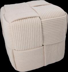 CHOMIK Kötött Puff 40 X 40 X 40 Cm Krém Színű *4194 (ch-pho4194)