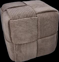 CHOMIK Horgolt kocka PUFA 40 X 40 X 40 CM SZÜRKE *4200 (CH-PHO4200)