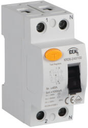 Kanlux 23203 KRD6-2/40/100 áram-védőkapcsoló (Fi-relé), AC osztály, 2P, 40A, 100mA (Kanlux 23203) (23203)