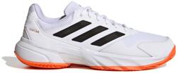 adidas Încălțăminte de tenis pentru bărbați Courtjam Ctrol 3 Clay Tennis Shoes Ftwr White/Core Black/Lucid Orange EUR 42