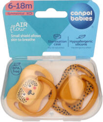 Canpol babies Canpol BabiesBoo szimmetrikus játszócumi 6-18 hónapos korig /narancssárga - 1 db