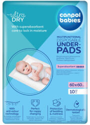 Canpol babies többfunkciós pelenkázó alátét 60*60 cm - 10 db