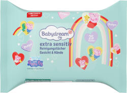 Babydream Extra Sensitive kéz- és arctisztító kendő - 25 db