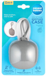 Canpol babies szilikon cumitartó tok /szürke - 1 db