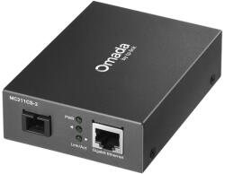 TP-Link Omada MC211CS-2 hálózati média konverter 1000 Mbit/s 1310 nm Single-mode Fekete (MC211CS-2) - easy-shop