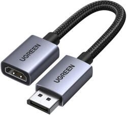 UGREEN 4K DisplayPort-HDMI Átalakító Kábel, 20 cm (54532) (54532)