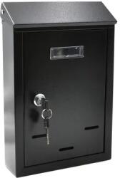 GEKO postaláda fekete horganyzott acél 300x215x65mm G10920 (G10920)