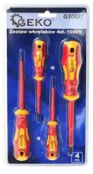 GEKO szigetelt csavarhúzó készlet VDE 4db G30627 (G30627)
