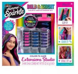 CRA-Z-ART Shimmer’n Sparkle, Színes póthaj készítő szett (65695)