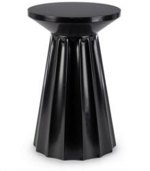 Bizzotto Adelya kávézóasztal acél fekete rácsozott dizájn (KHM-0742996)