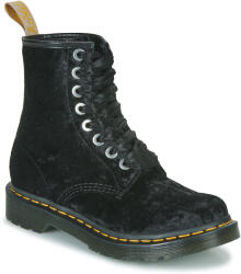 Dr. Martens Ghete Femei VEGAN 1460 BLACK VELVET Dr. Martens Negru 37