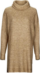 VILA Rochii scurte Femei VICILIA ROLLNECK L/S KNIT TUNIC/SU Vila Bej EU M