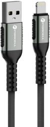  Forcell F-Energy C257 - Lightning / USB fekete szövetkábel, 2, 4A / 12W