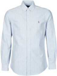 Ralph Lauren Cămăsi mânecă lungă Bărbați CHEMISE AJUSTEE EN OXFORD COL BOUTONNE LOGO PONY PLAYER MULTICO Polo Ralph Lauren albastru EU XS
