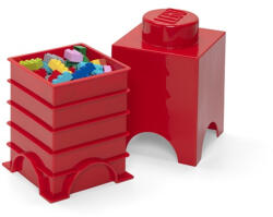 NHG LEGO Tárolódoboz 2x1, piros (2, 6 literes) (40021730)