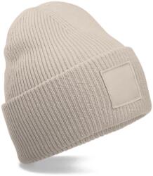 Beechfield B 336R PATCH TONAL / Kötött sapka - természetes kő Universal (53336Raad99)