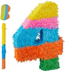 Relaxdays Pinata cu număr și băț, mască (10125388)