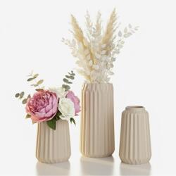 Relaxdays Set de 3 vaze Relaxdays din ceramică (10130362)