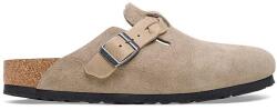 Birkenstock papucs velúrból Boston Braided - bézs Női 39