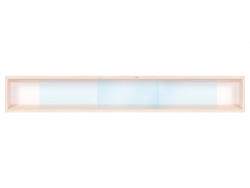 Vitrine42 Fali vitrin modell szekrény 1 polc 70x11X8, 5 cm kisautó, gyűjtői polc plexi tolóajtóval