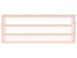 Vitrine42 Fali vitrin modell szekrény polc 60x30x8, 5 cm kisautó, gyűjtői polc plexi tolóajtóval