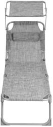 SONGMICS Prémium Napozóágy Árnyékolóval és Fejtámlával Szürke (EUZ-GCB19T)