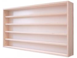 Vitrine42 Modell szekrény üveges fali polc 5 polcos 90x49x8, 5 cm kisautó, gyűjtői polc