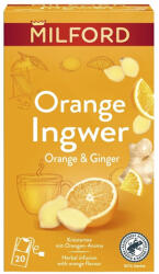Milford Gyógynövényes tea MILFORD narancs és gyömbér 35 g 20 filter/doboz (C67451) - robbitairodaszer