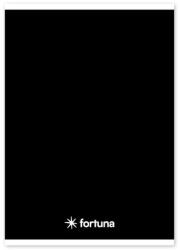 Fortuna Füzet vonalas FORTUNA Monocolor A/5 32 lapos 21-32 fekete (01.02079) - robbitairodaszer