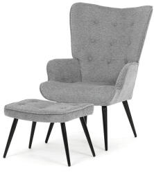  Relaxációs fotel, szürke, bársony kárpit, AK-303 GREY2 (artAK-303-GREY2)