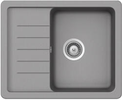 SCHOCK Pinedo D-100XS konyhai mosogatótálca Cristalite Croma 620 x 500 mm, gránit kompozit, szürke, beépíthető (PIND100XCROM)