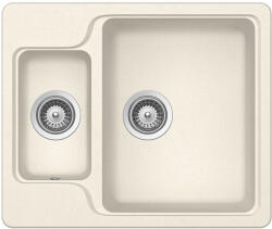 SCHOCK Manhattan N-150 konyhai mosogatótálca Cristalite Vanilla 610 x 510 mm, gránit kompozit, világos bézs, beépíthető (MANN150VANI)