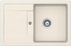 SCHOCK Ronda D-100XL konyhai mosogatótálca Cristalite Vanilla 780 x 500 mm, gránit kompozit, világos bézs, beépíthető (ROND100XLVANI)