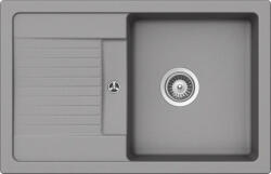 SCHOCK Lima D-100S konyhai mosogatótálca Cristalite Croma 780 x 500 mm, gránit kompozit, szürke, beepíthető (LIMD100SCROM)