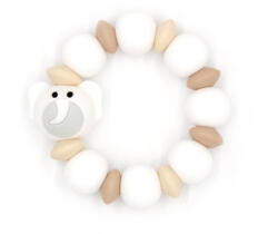 Mimijo Szilikon rágóka állatfigurás - Fehér Elefánt