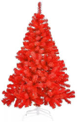  Nordmann King 2D-s műfenyő, 150 cm, piros, 415 ág, stabil talppal, kihajtható ágakkal, dús kivitel