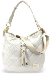  Zellia Női Válltáska 22117 Beige Matt - Steppelt - (56863598)