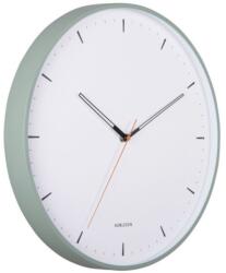 Karlsson Falióra nagy zöld fehér csendes elemes konyha nappali Calm X (KA5940GR)